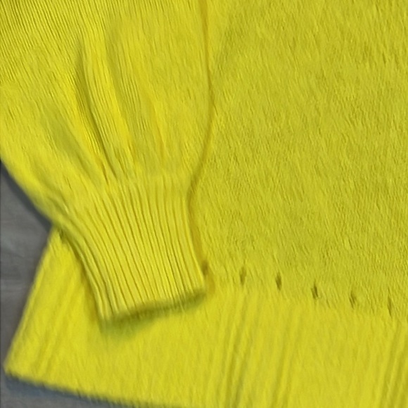 Loft Yellow Sweater Large - Picture 2 of 4